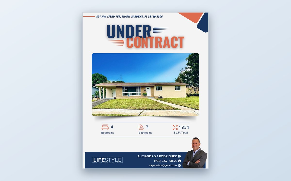 Post «Under Contract» de bienes raíces